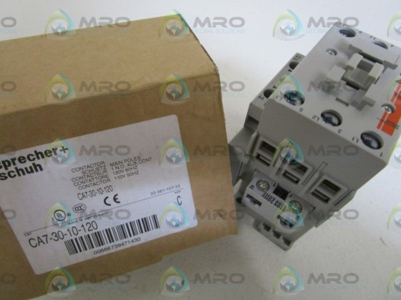 SPRECHER+SCHUH 110/120V CONTACTOR CA7-30-10-120 SER.C *NEW IN BOX*