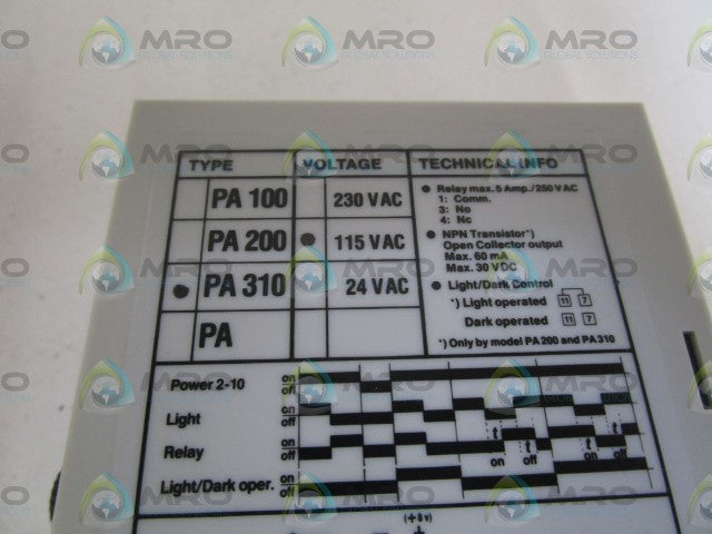 TELCO 115VAC OPTO AMPLIFIER PA310 *NEW IN BOX*