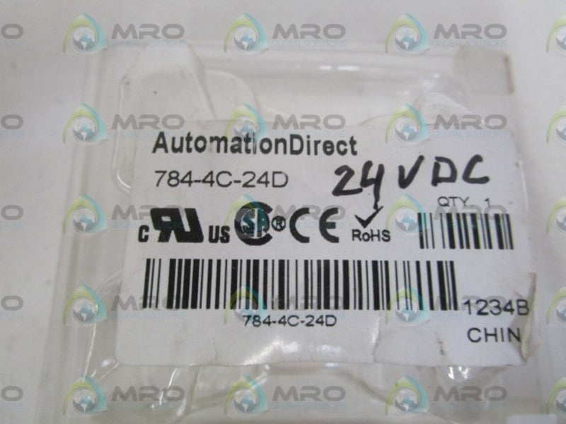 AUTOMATION DIRECT 24VDC RELAY 784-4C-24D * NEW IN ORIGINAL PACKAGE *