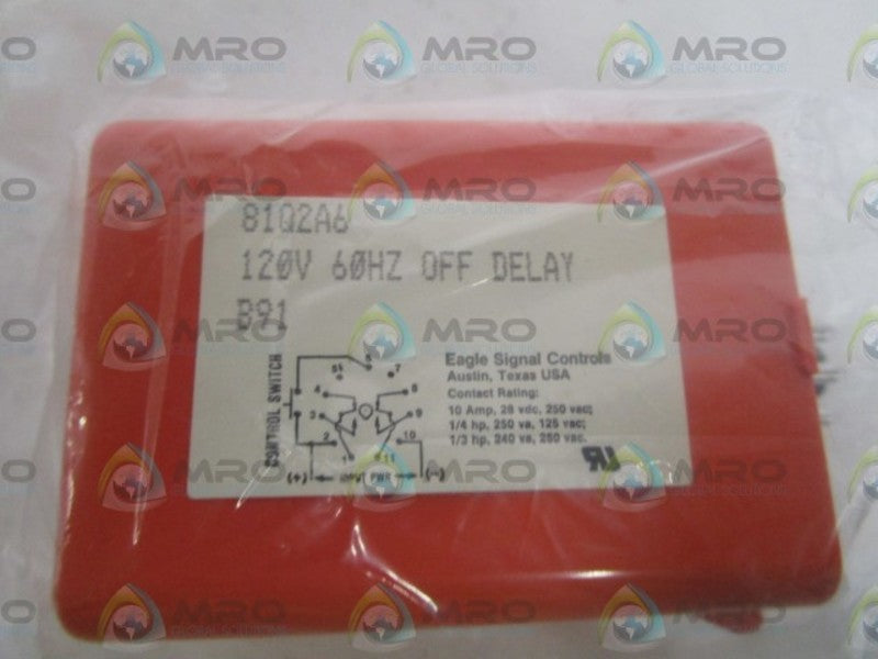 EAGLE SIGNAL 120V OFF DELAY RELAY 81Q2A6  NSMP