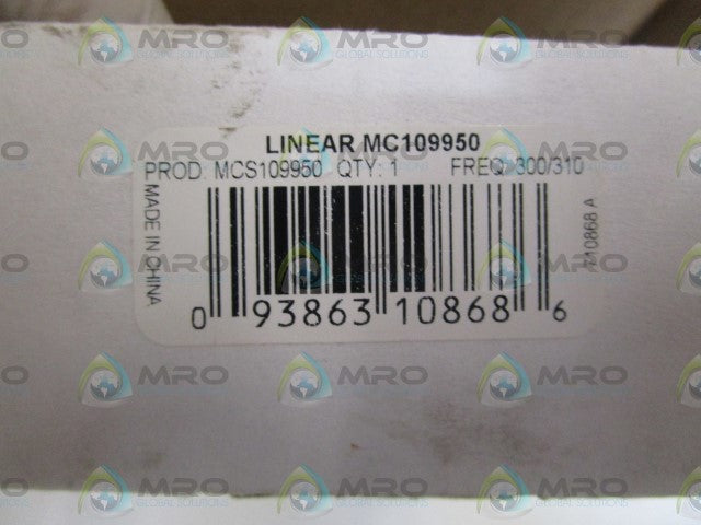 LINEAR MULTI-CODE GATE RECEIVER MC109950 *NEW IN BOX*