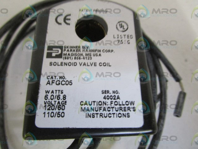 PARKER SOLENOID VALVE COIL AFGC05 *NEW IN BOX*