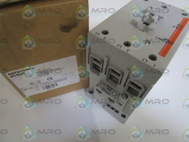SPRECHER+SCHUH 110V50/120V60HZ CONTACTOR CA7-60-10 *NEW IN BOX*