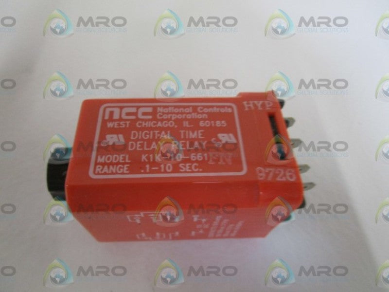 NCC .1-10SEC DIGITAL TIME DELAY RELAY K1K-00010-661 *NEW IN BOX*