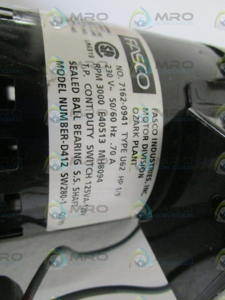 FASCO MOTOR 7162-0941  NSNP