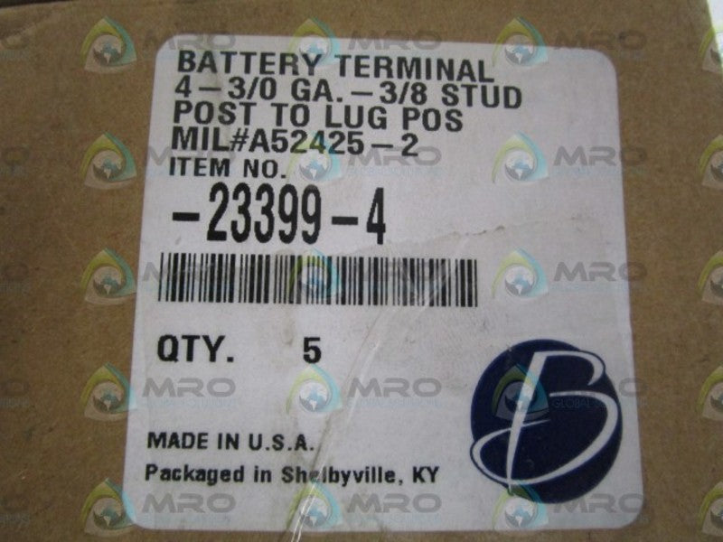 BATTERY TERMINAL STUD POST TO LUG POS  A52425-2  NSMP