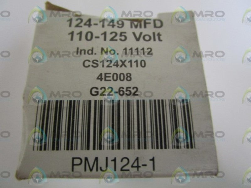 BMI 125VAC CAPACITOR PMJ124-1  NSMP