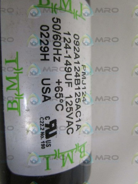 BMI 125VAC CAPACITOR PMJ124-1  NSMP