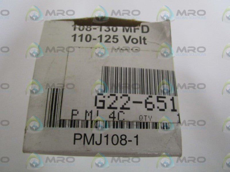 BMI 125VAC CAPACITOR PMJ108-1  NSMP