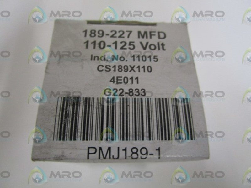 BMI 126VAC CAPACITOR PMJ189-1  NSMP