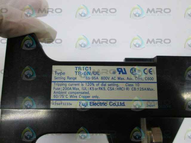 FUJI ELECTRIC THERMAL OVERLOAD RELAY TR-6N/UL *NEW IN BOX*