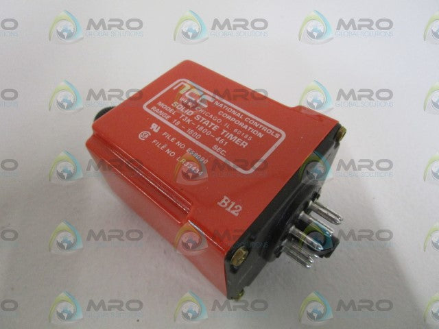 NCC T3K-1800-461 SOLID STATE TIMER 18-1800 SEC. *NEW IN BOX*