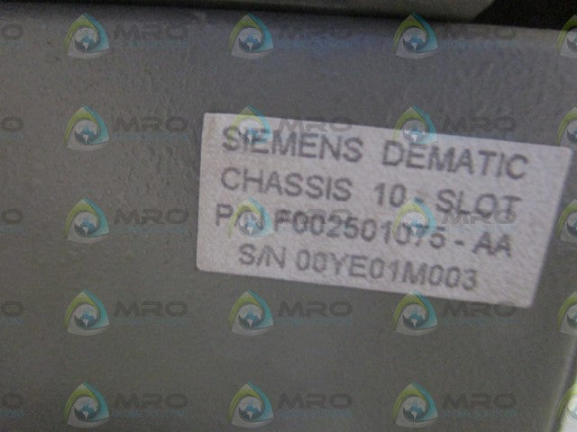 ICS CHASSIS 10 SLOT ASSEMBLY 9200-10-06 *USED*