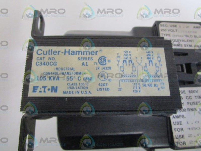 CUTLER-HAMMER TRANSFOMER C340CG SER. A1  UNMP