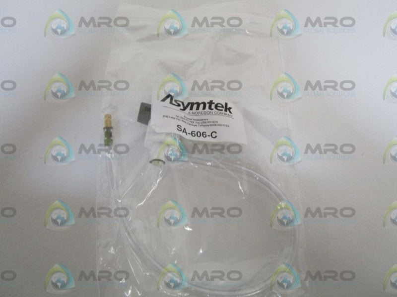 ASYMTEK RECEIVER W/ CLEAR TUBE NOZZLE ASSEMBLY SA-606-C  NSMP