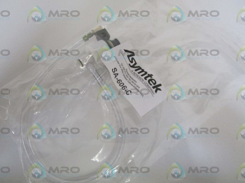 ASYMTEK RECEIVER W/ CLEAR TUBE NOZZLE ASSEMBLY SA-606-C  NSMP
