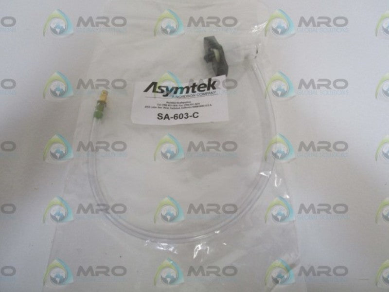 ASYMTEK RECEIVER W/ CLEAR TUBE NOZZLE ASSEMBLY SA-603-C * NEW IN FACTORY BAG *