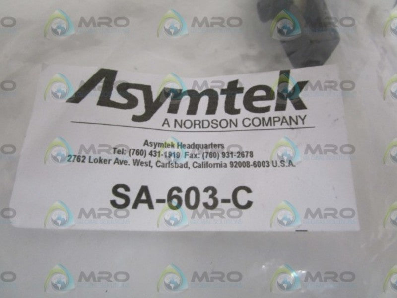 ASYMTEK RECEIVER W/ CLEAR TUBE NOZZLE ASSEMBLY SA-603-C * NEW IN FACTORY BAG *