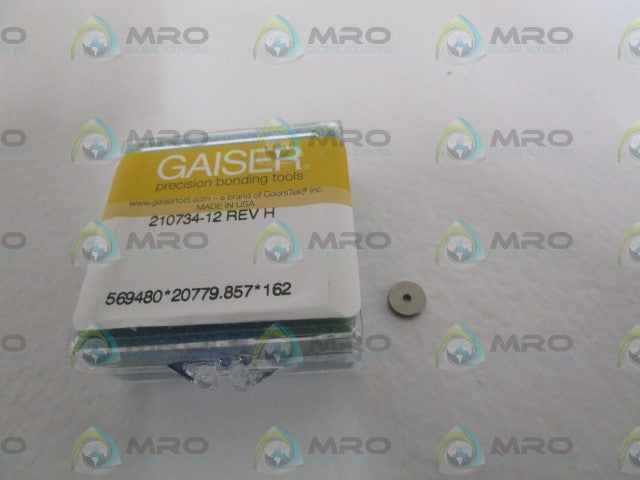 GAISER PRECISION BONDING TOOLS 210734-12 REV. H *ORIGINAL PACKAGE*