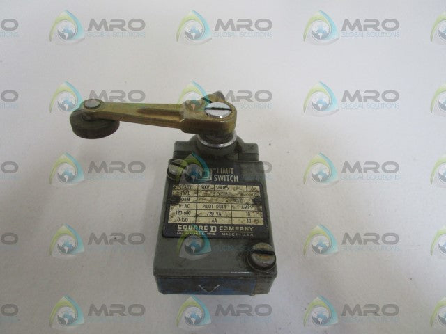 SQUARE D LIMIT SWITCH 9007-B52B2 *USED*