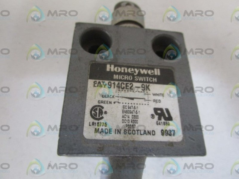 HONEYWELL 914CE2-9K LIMIT SWITCH *USED*