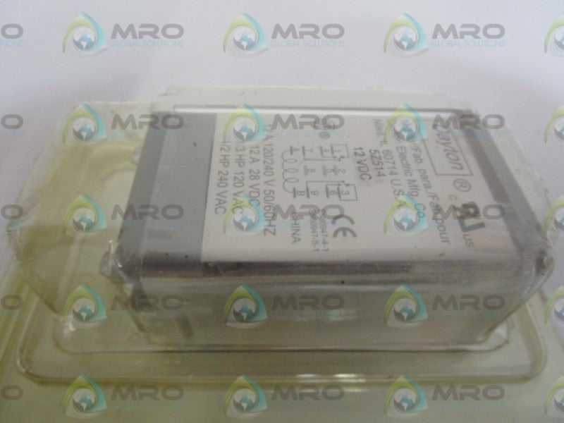 DAYTON 12VDC RELAY 5Z514 * NEW IN ORIGINAL PACKAGE *