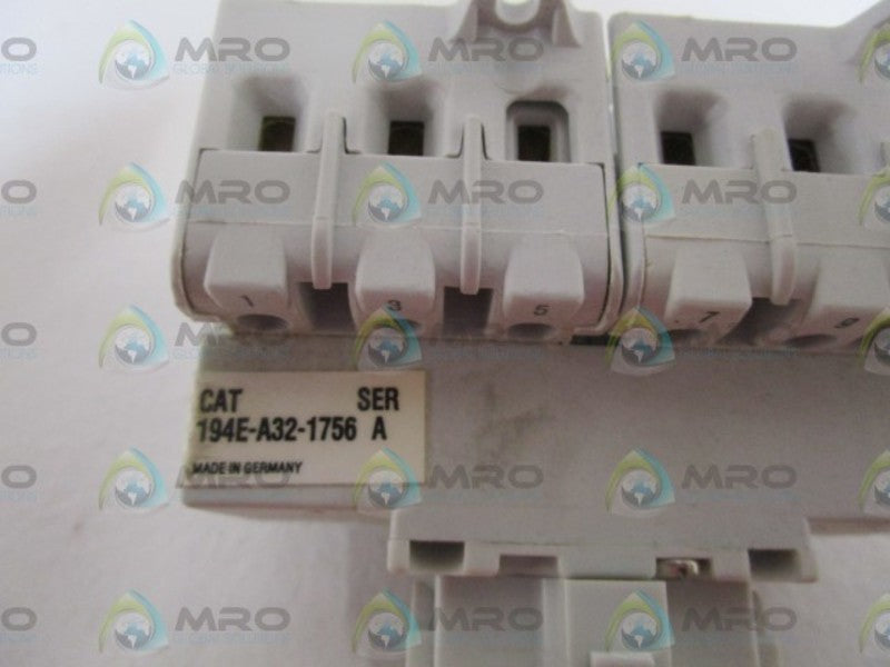 ALLEN BRADLEY 194E-A32-1756 SER. A LOAD SWITCH (AS PICTURED)  NSMP