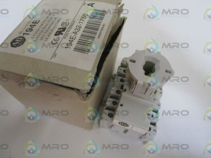 ALLEN BRADLEY 194E-A32-1756 SER. A LOAD SWITCH (AS PICTURED)  NSMP