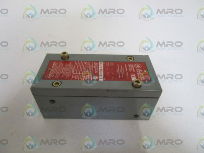 ALLEN BRADLEY LIMIT SWITCH 802XR-WS1C7 SER. A (AS PICTURED)  UNMP