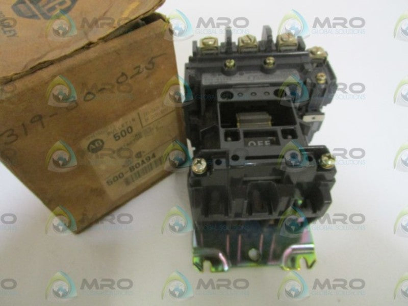 ALLEN BRADLEY AC CONTACTOR 500-BOA94 SER.B (AS PICTURED)  NSMP