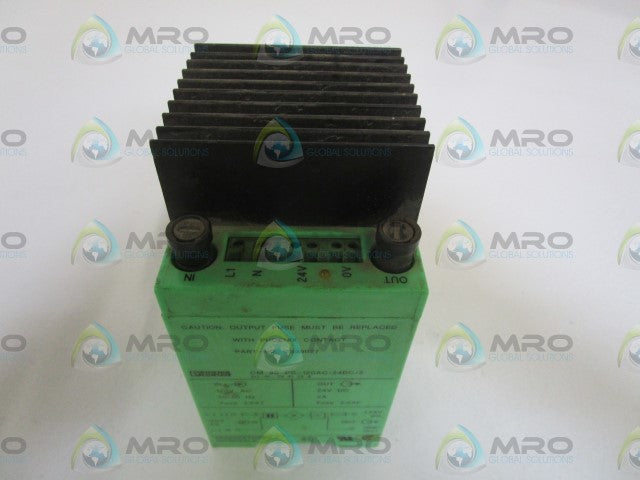 PHOENIX CONTACT POWER SUPPLY CM 90-PS-120AC/24DC/2 *USED*