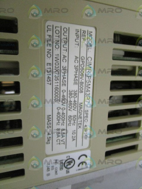 YASKAWA DRIVE CIMR-P5M43P71F *NEW IN BOX*