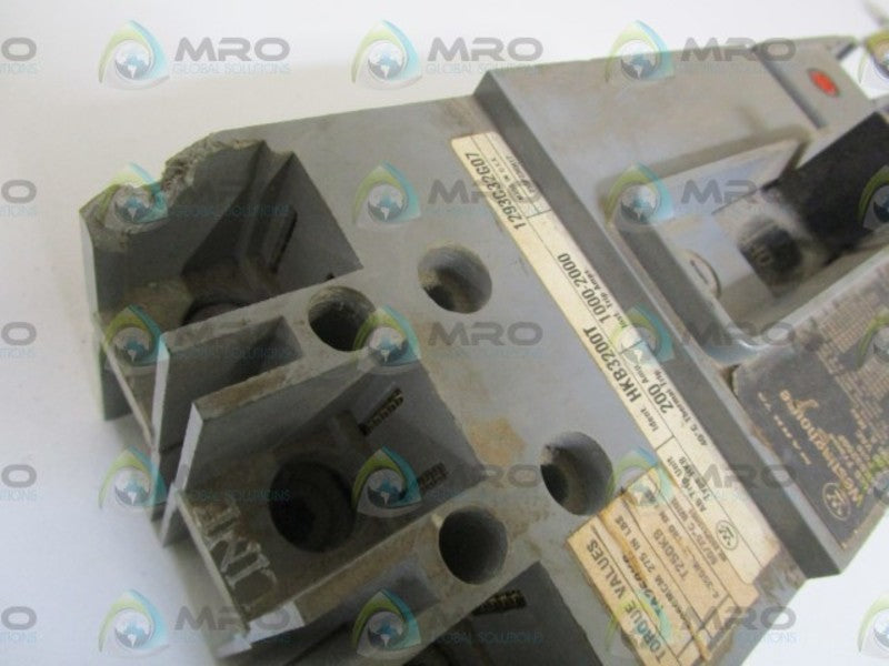 WESTINGHOUSE HKB3200 CIRCUIT BREAKER (AS PICTURED-CHIPPED) *USED*