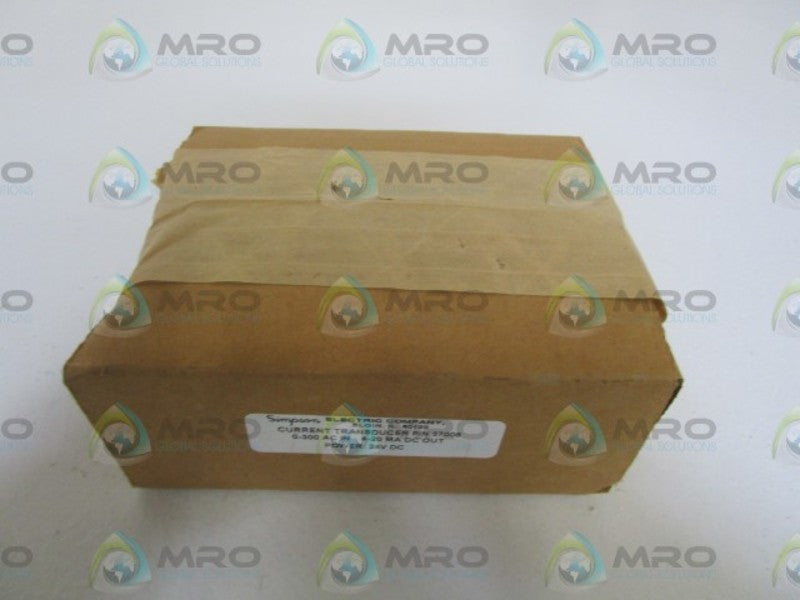 SIMPSON 24VDC CURRENT TRANSDUCER 37006 *FACTORY SEALED*
