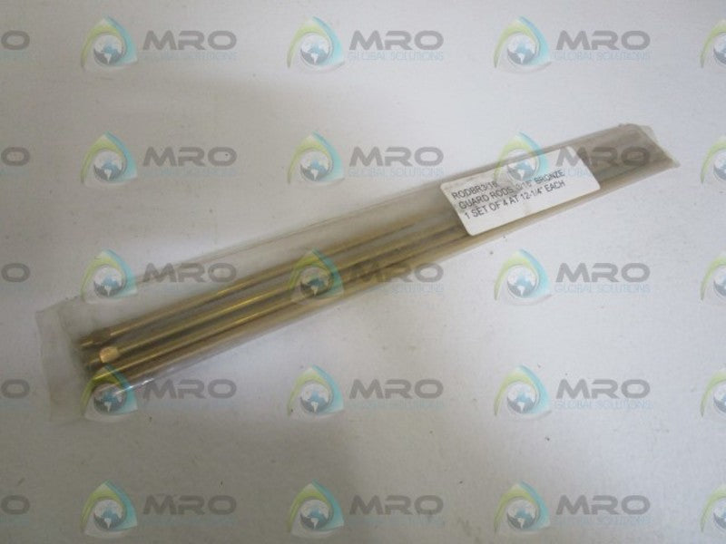 INDUSTRIAL MRO RODBR3/16 LOT OF 4 GUARD RODS AT 12-1/4"(EACH) * NEW IN BAG *