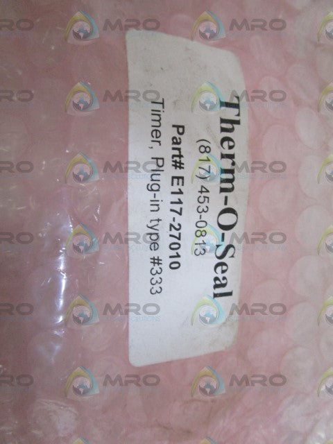 THERM-O-SEAL PLUG-IN TIMER E117-27010 *NEW NO BOX*