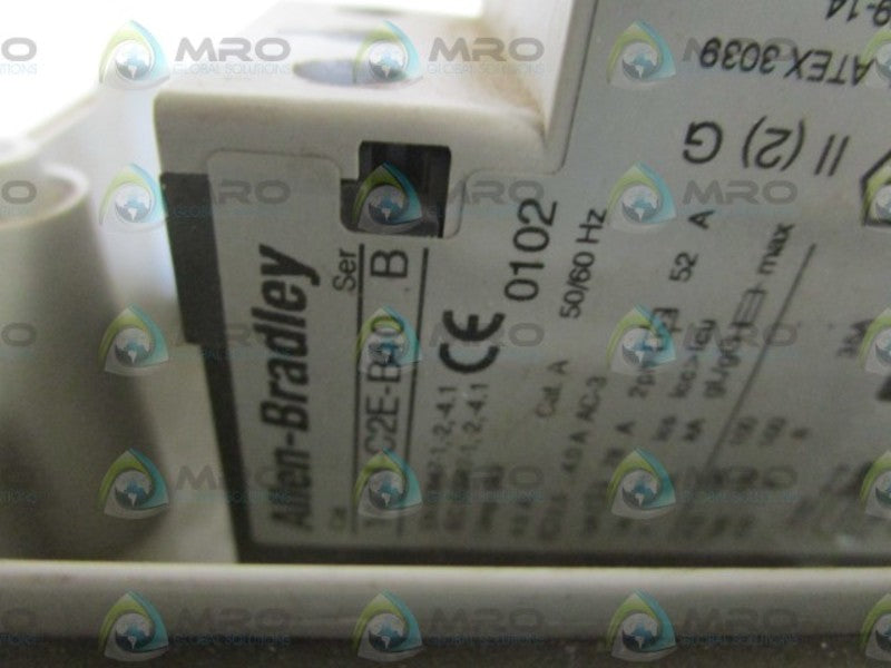 ALLEN BRADLEY 2.5-4.0A CIRCUIT BREAKER w/ ENCLOSURE 140M-C2E-B40 SER.B  UNMP