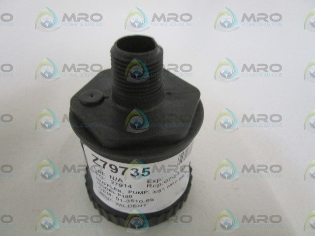 WILDEN 3/8" MODEL P100 PUMP MUFFLER 01-3510-99 *NEW NO BOX*