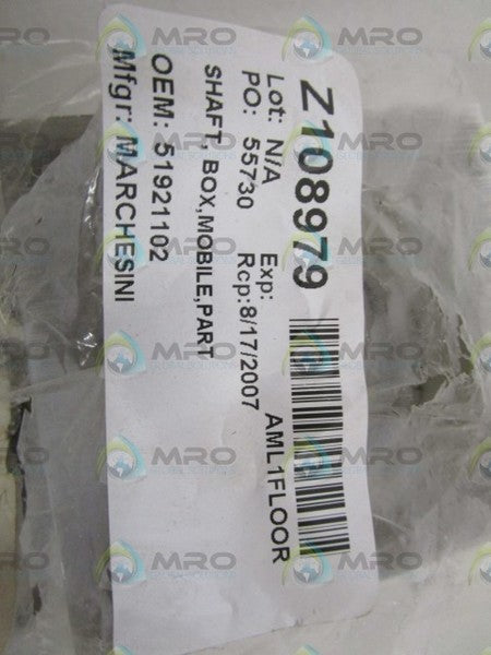 LOT OF 4 MARCHESINI SHAFT, BOX, MOBILE,PART 51921102 *NEW IN BAG*