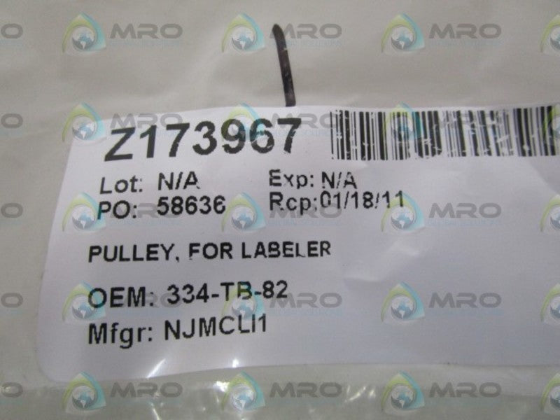 NJMCLI PULLEY 334-TB-82 *NEW IN BAG*