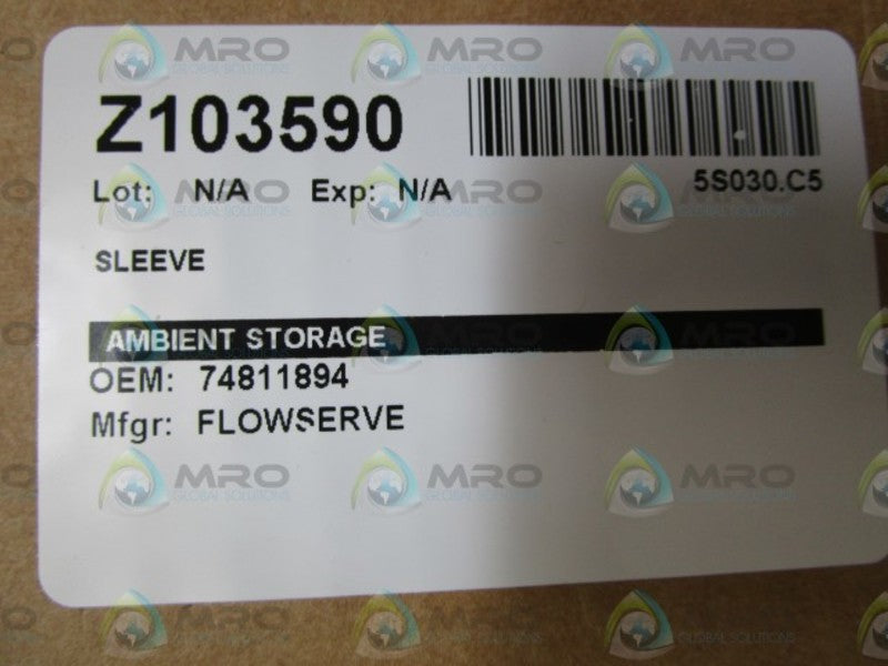 FLOWSERVE SLEEVE 74811894 *NEW NO BOX*
