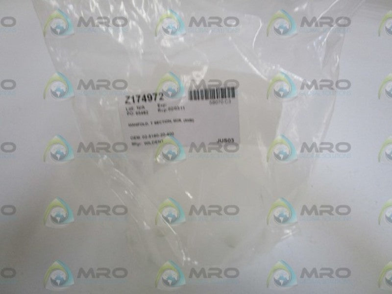 WILDEN MANIFOLD T SECTION 02-5160-20-400 * NEW IN BAG *