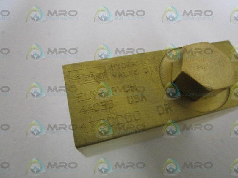 PARKER HYDRUALUIC VALVE 44035 *NEW NO BOX*
