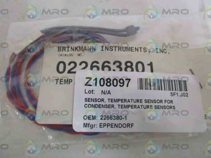 BRINKMANN INSTRUMENTS, INC. TEMP. SENSOR FOR CONDENSER  022663801 * NEW IN BAG *