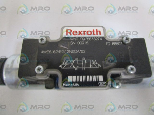 REXROTH HYDRUALIC VALVE 4WE6J62/EG12N9DA/62 *NEW NO BOX*
