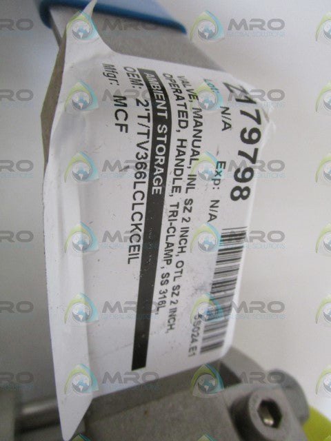 MCF 2" VALVE TTV366LCL *NEW NO BOX*