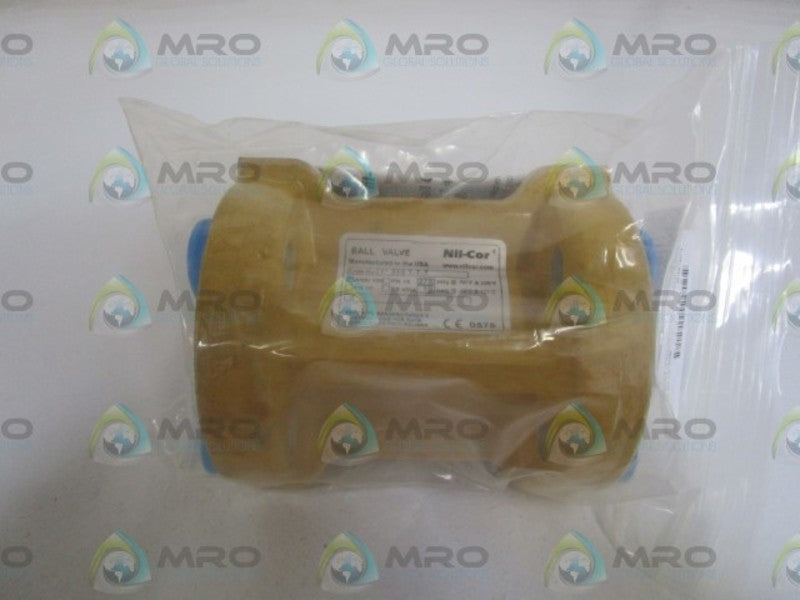 NIL-COR ANSI 150 BALL VALVE 1" 310 T-T-T *NEW NO BOX*