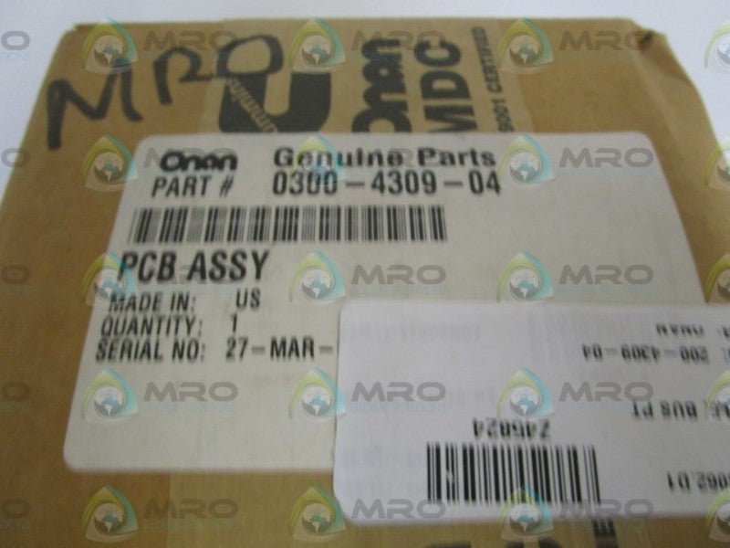 ONAN PCB ASSEMBLY 0300-4309-04 * FACTORY SEALED *
