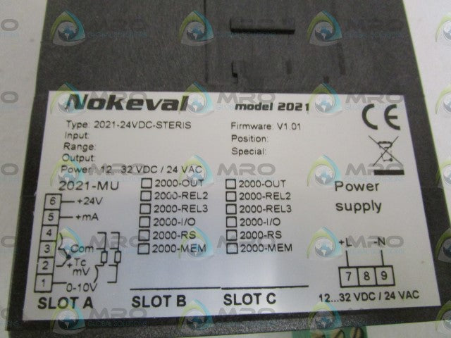 NOKEVAL DIGITAL THERMOMETER 2021-24VDC-STERIS *NEW IN BOX*