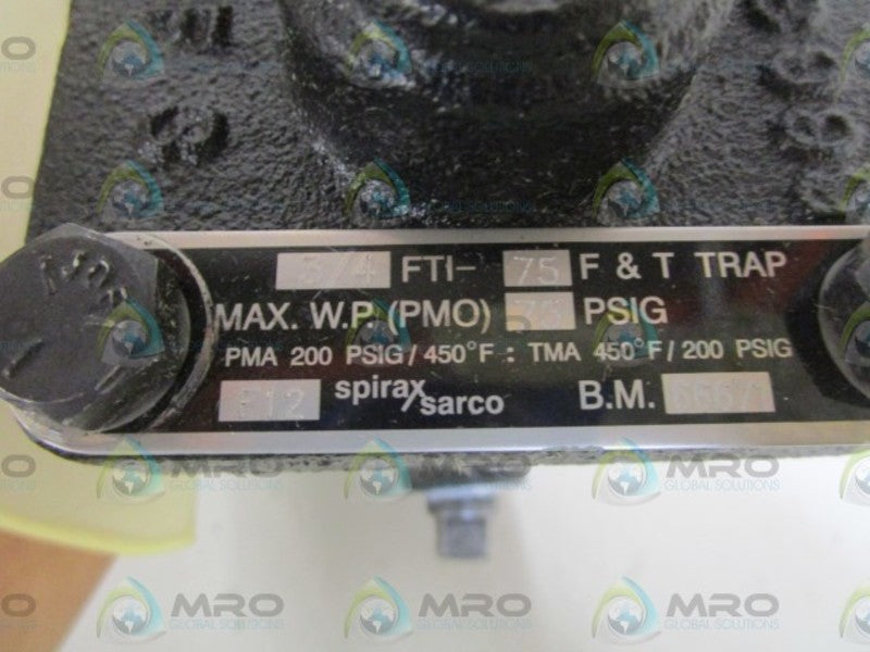 SPIRAX SARCO 3/4" FTI-75 F&T TRAP *NEW IN BOX*